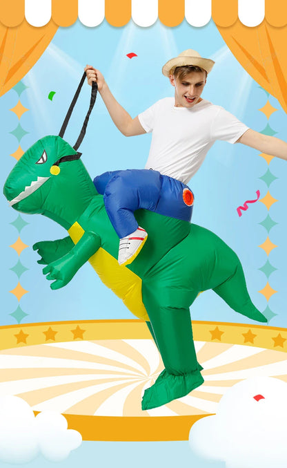 Aufblasbares Dinosaurier-Kostüm für Halloween