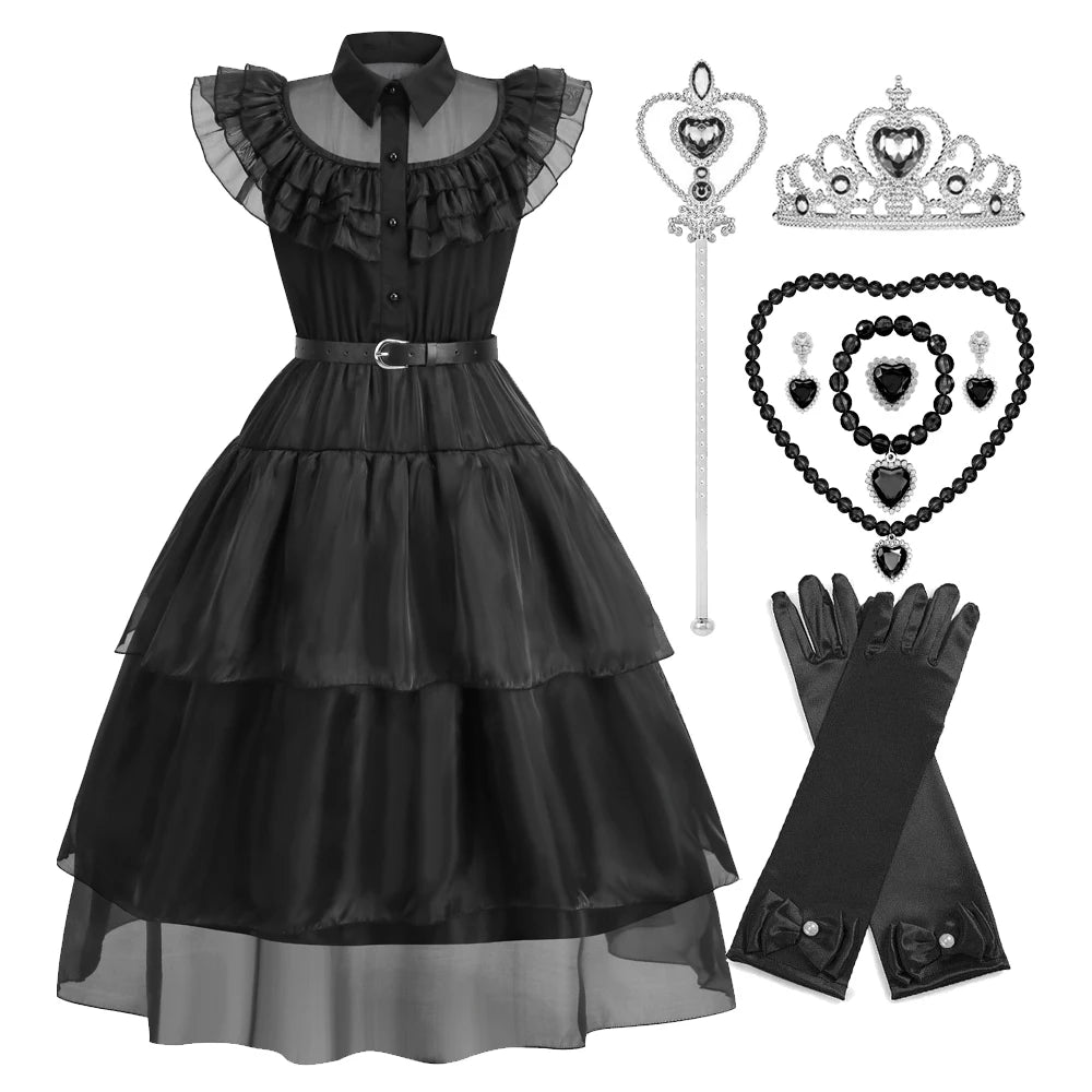 Elegantes Gothic-Kostüm-Set für Kinder