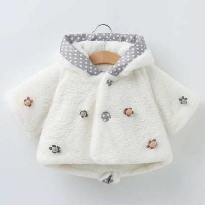 Winterjacke für Mädchen | Kuschelige Jacke mit Hasenohren