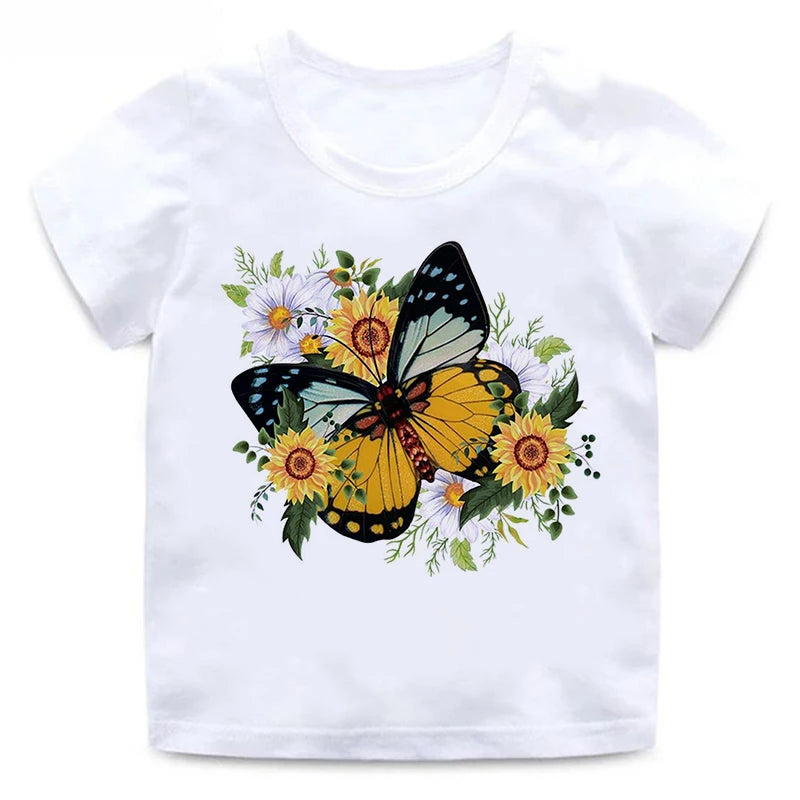 Kinder T-Shirts mit Schmetterlingsdesign