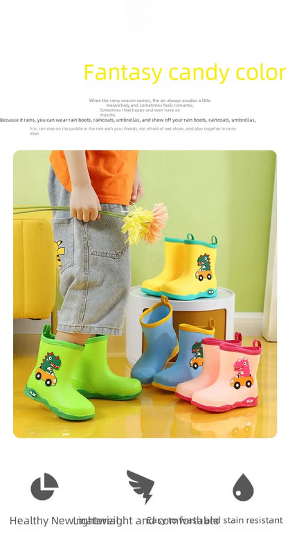 Kinder-Gummistiefel mit Dinosaurier-Motiv