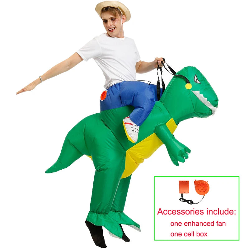 Aufblasbares Dinosaurier-Kostüm für Halloween