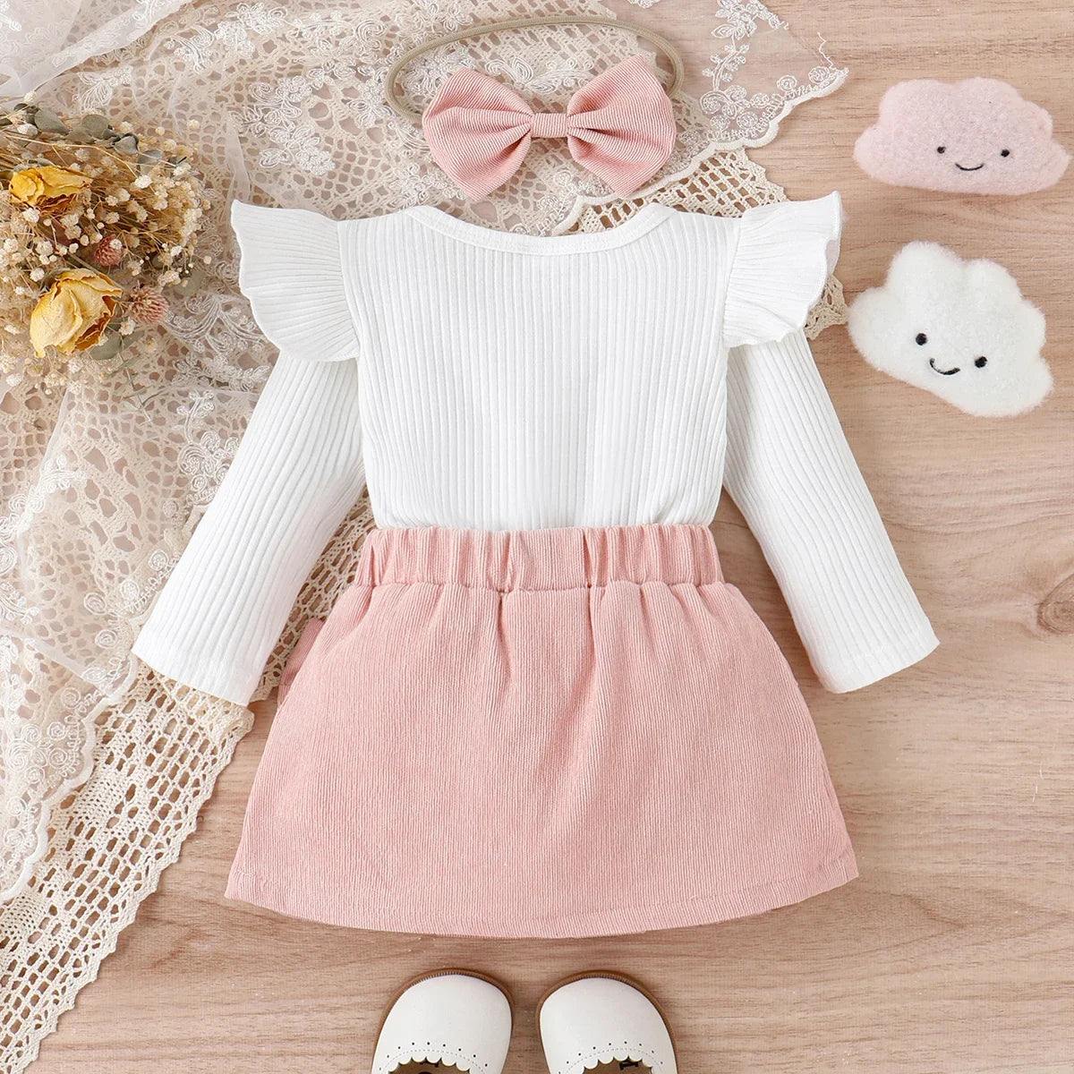 Baby Mädchen Outfit Set - Größen 62 bis 92