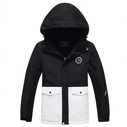 Winterjacke mit Kapuze / Sportliche Skijacke / Schutz vor Wind, Regen & Schnee