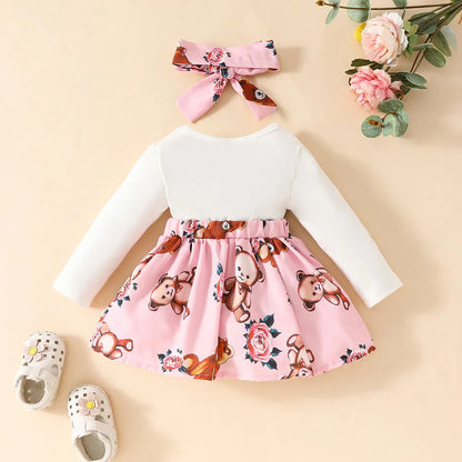 Niedliches Baby-Kleid mit Bärenmotiv