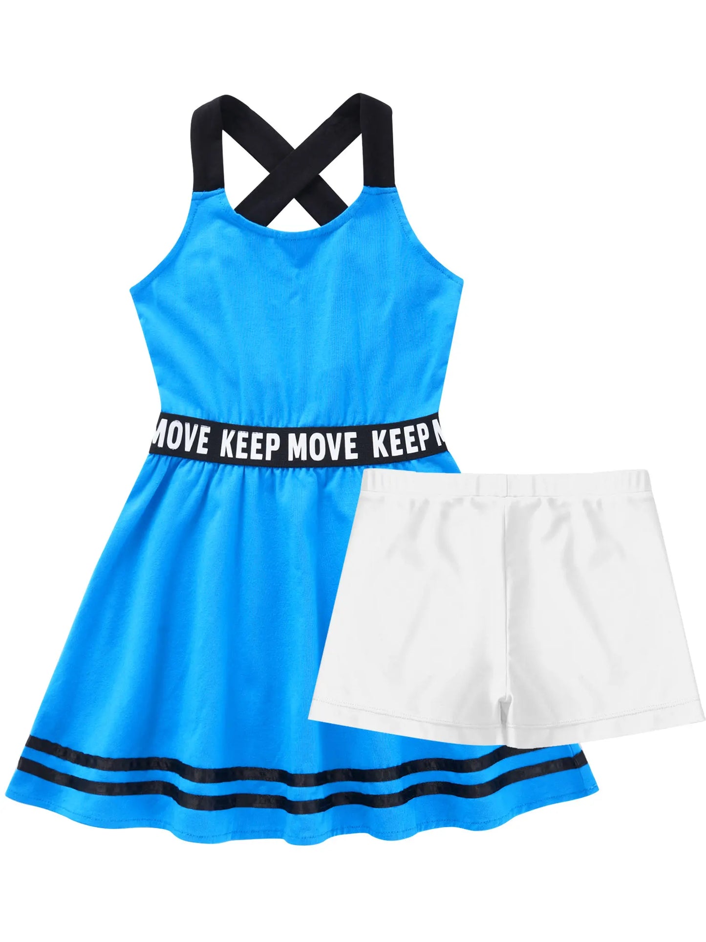 Sportliches Mädchen-Tanzkleid mit Shorts