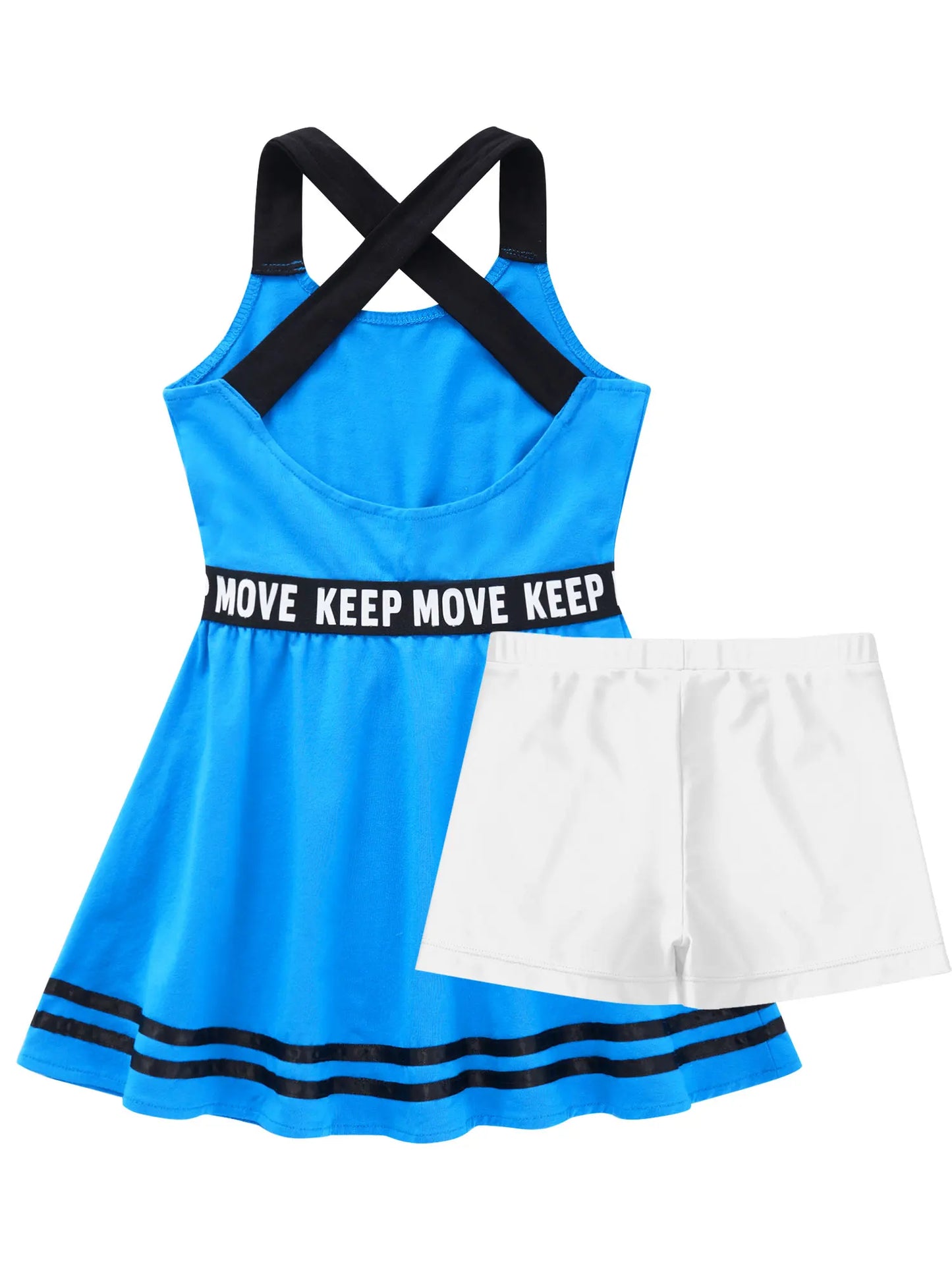 Sportliches Mädchen-Tanzkleid mit Shorts