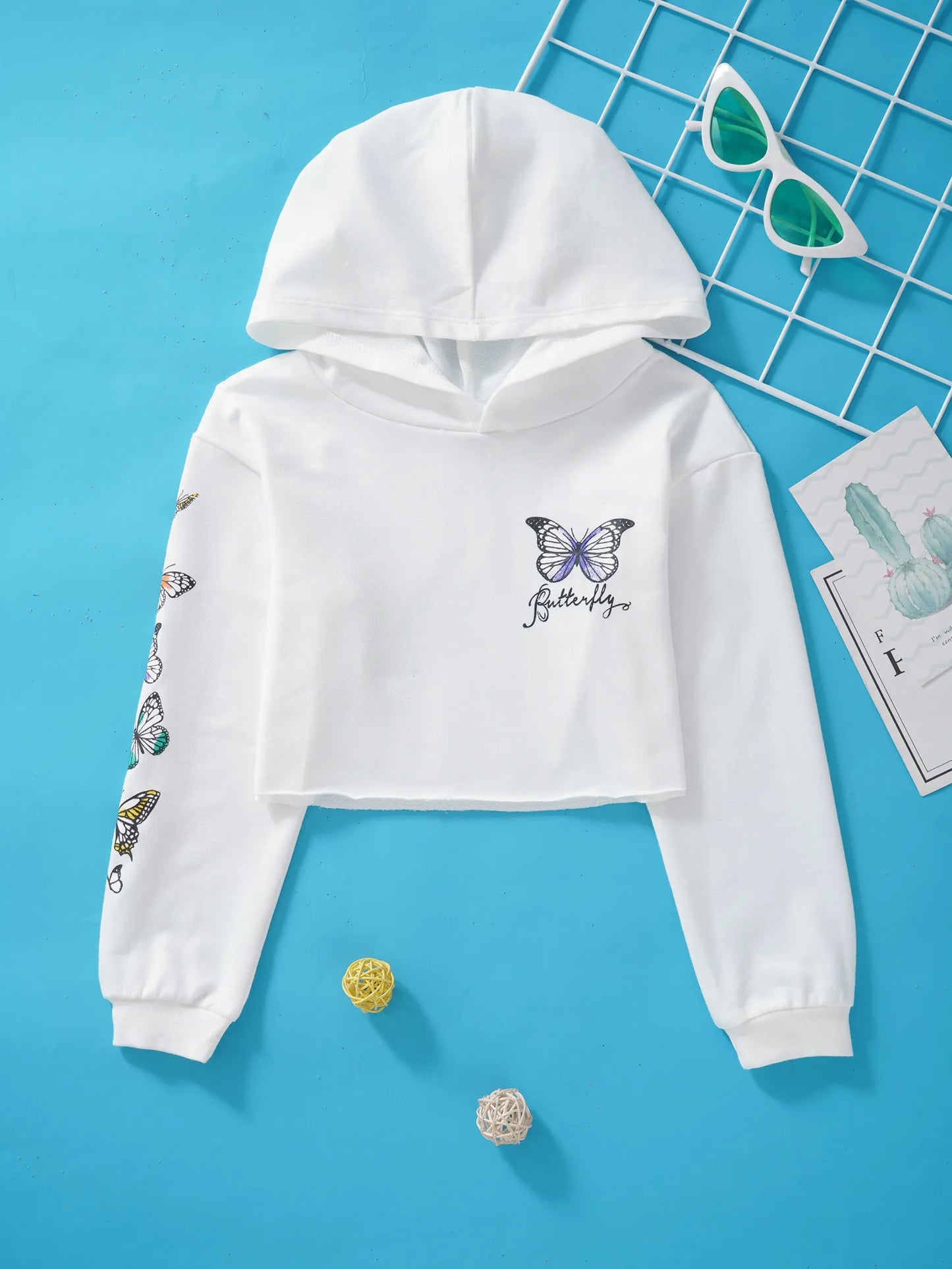 Stylischer Butterfly Hoodie für Mädchen