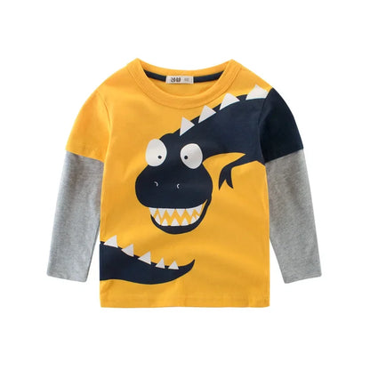 Dino-Langarmshirts für Kinder