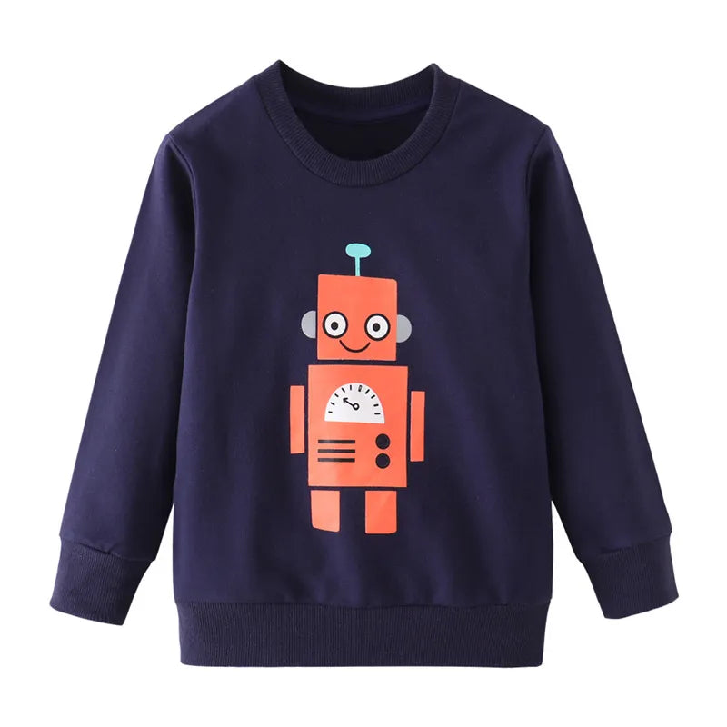 Kinder-Sweatshirts mit Dinosaurier-Designs