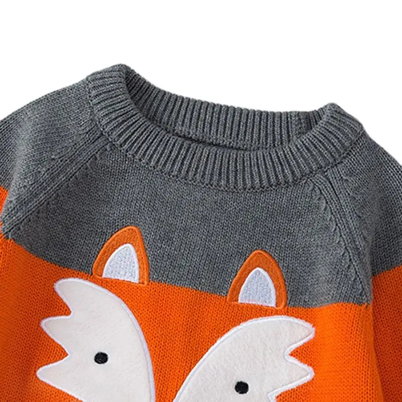 Kinderpullover mit Fuchs-Motiv