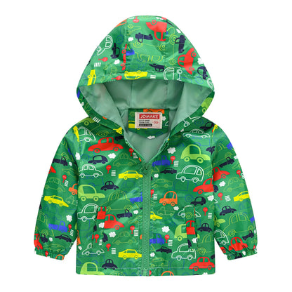 Regenjacke mit Kapuze für Jungen & Mädchen
