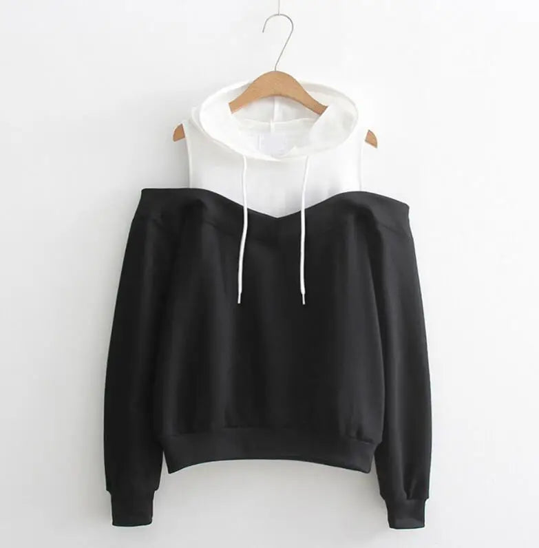 Stylischer Off-Shoulder Hoodie