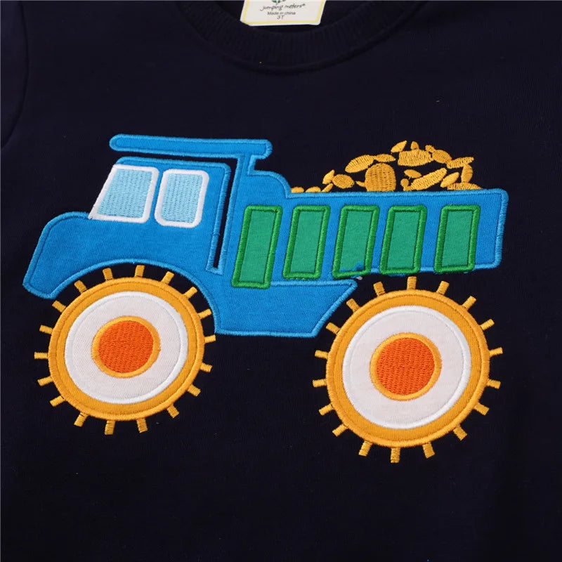 Kinder-Sweatshirt mit Bagger-Motiv