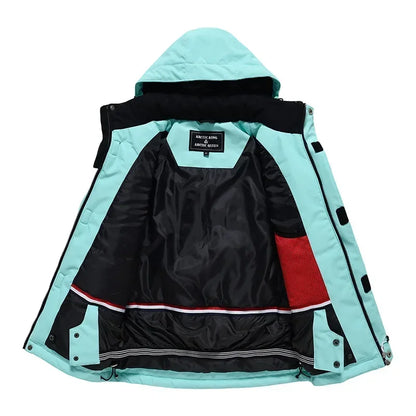 Winterjacke mit Kapuze / Sportliche Skijacke / Schutz vor Wind, Regen & Schnee