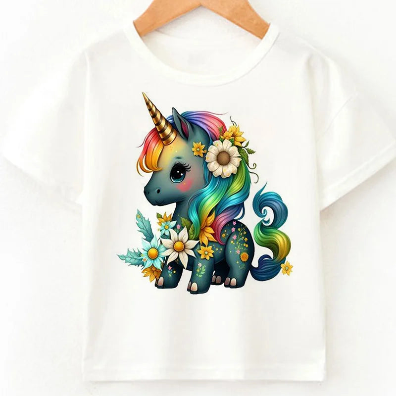 Zauberhaftes Einhorn T-Shirt für Kinder