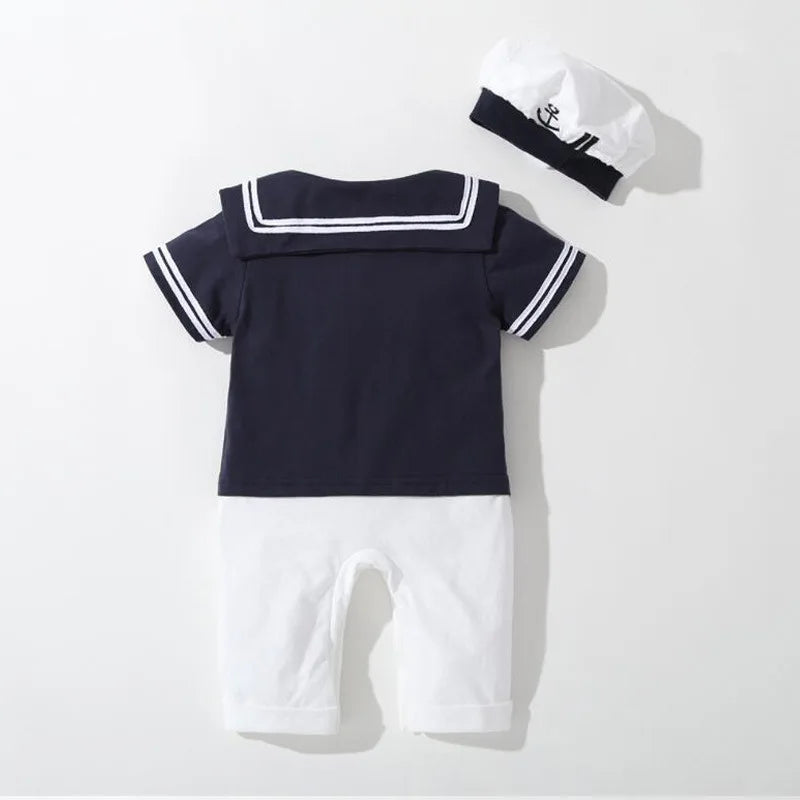 Maritimes Baby-Set aus 100% Baumwolle – Matrosen-Outfit für kleine Entdecker