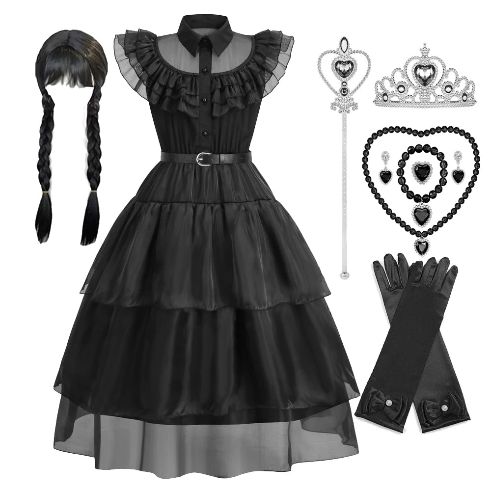 Elegantes Gothic-Kostüm-Set für Kinder