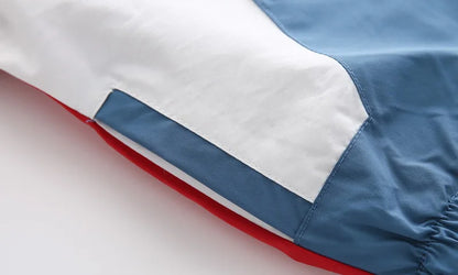 Regenjacke für Kinder einfarbig für Jungen / Wind- und Wasserabweisend
