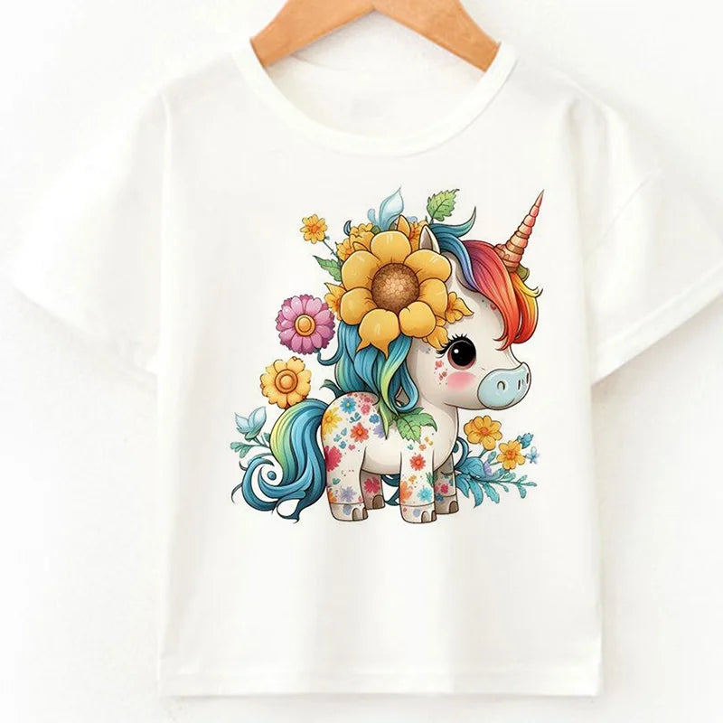 Zauberhaftes Einhorn T-Shirt für Kinder