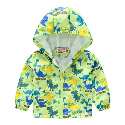 Regenjacke / Übergangsjacke mit Kapuze für Kinder