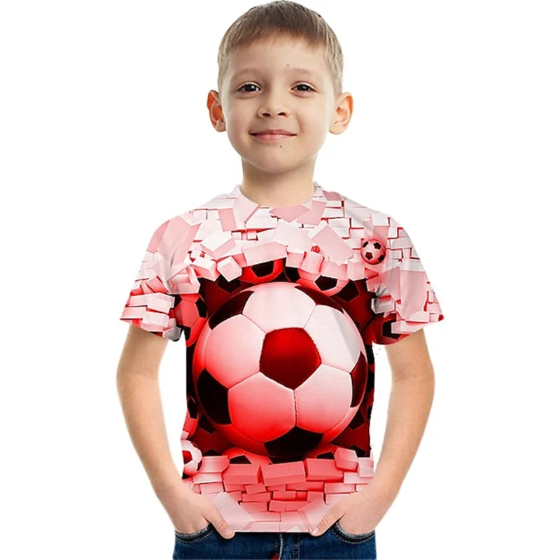 Cooles Fußball All-Over-Print T-Shirt für kleine Kicker