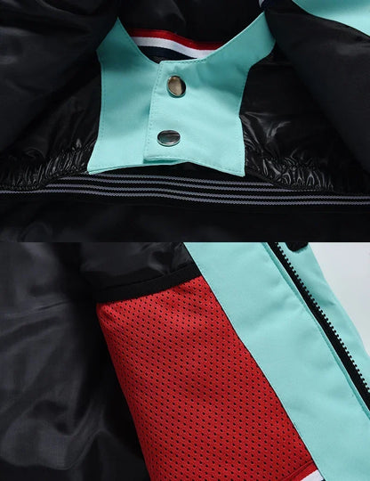 Winterjacke mit Kapuze / Sportliche Skijacke / Schutz vor Wind, Regen & Schnee