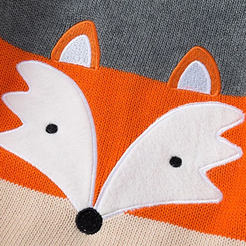 Kinderpullover mit Fuchs-Motiv