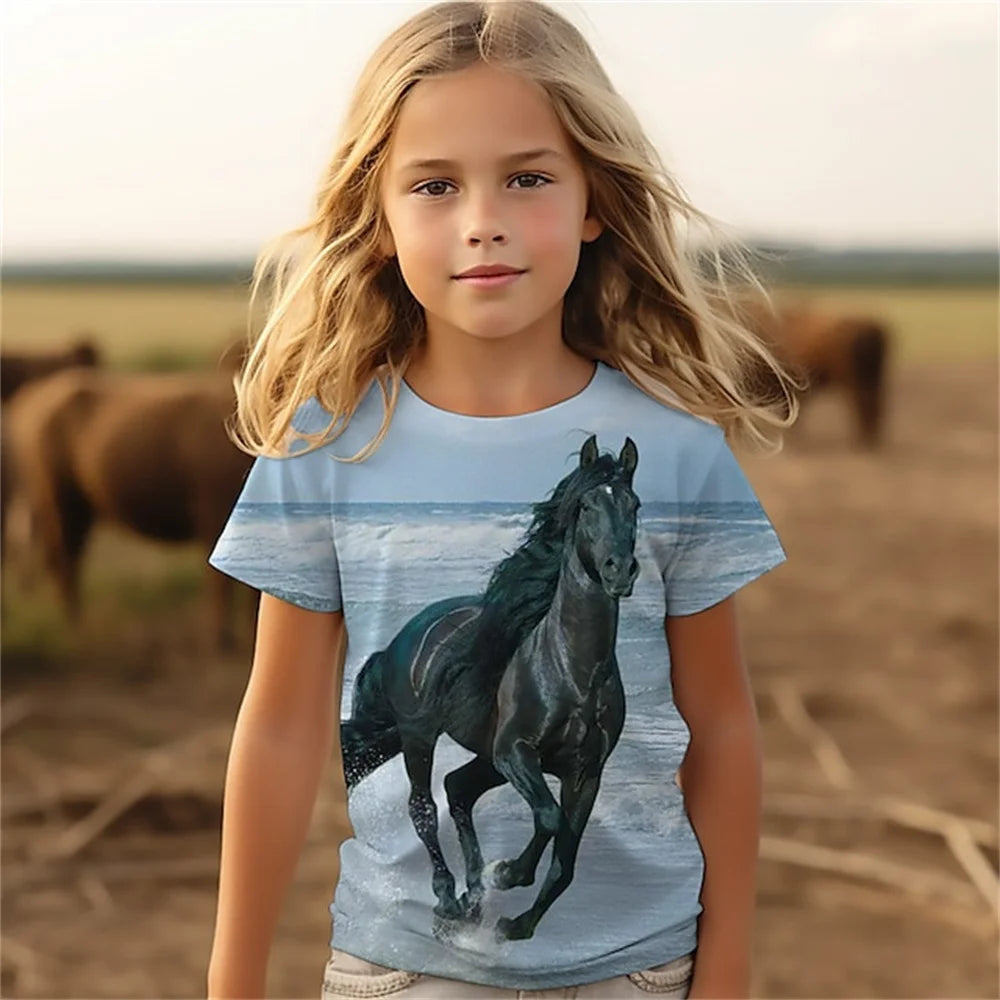 Kinder-T-Shirts mit Tiermotiven