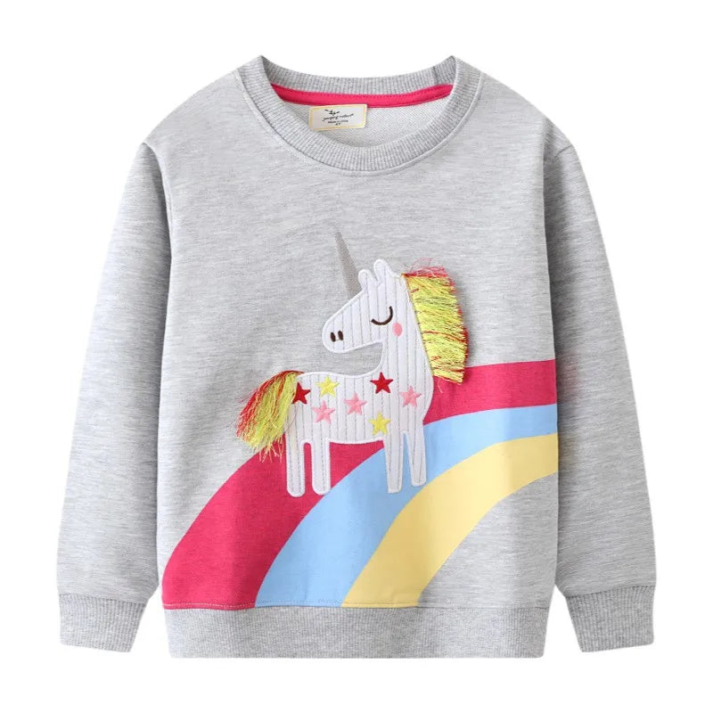 Kinder-Sweatshirts mit Tiermotiven