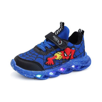 Leuchtende Superhelden-Sneaker für Kinder