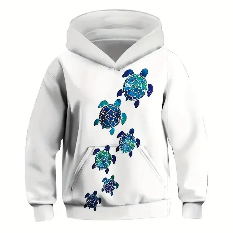 Kinder-Hoodie mit Schildkröten-Design