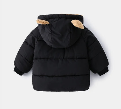 Winterjacke mit Kapuze & Ohren / Innenleben aus Teddyfell