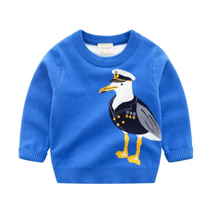 Flauschiger Strickpullover für Kinder
