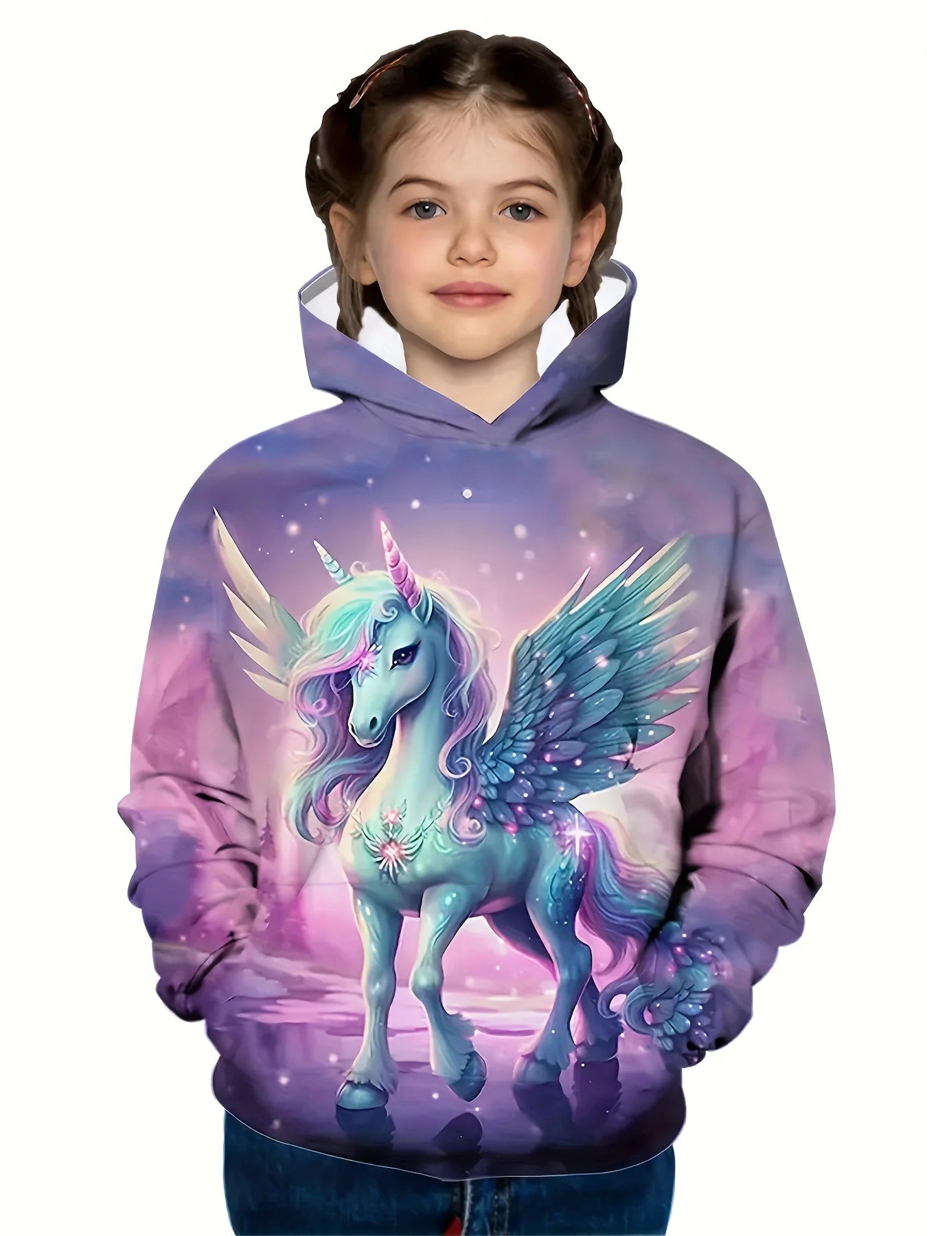 Magischer Einhorn-Hoodie für Kinder