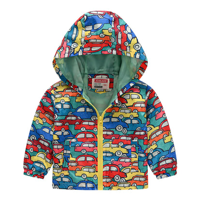 Regenjacke mit Kapuze für Jungen & Mädchen