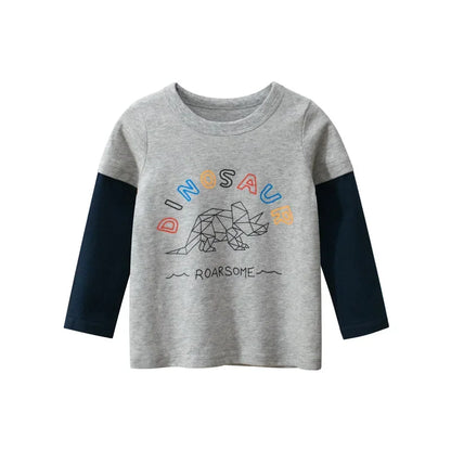 Dino-Langarmshirts für Kinder