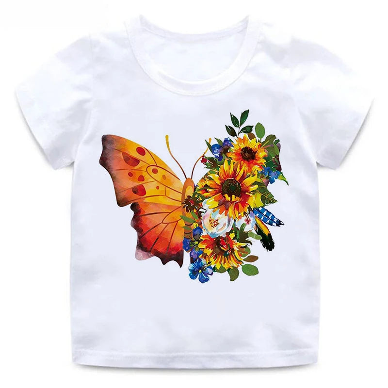 Kinder T-Shirts mit Schmetterlingsdesign