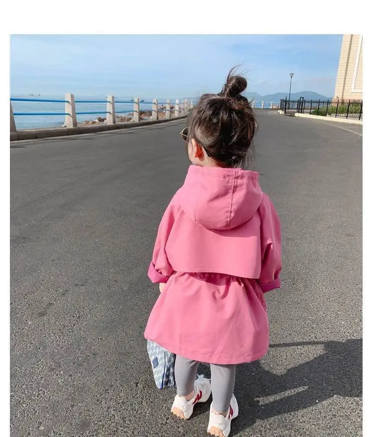 Kinder-Regenjacke in Pink