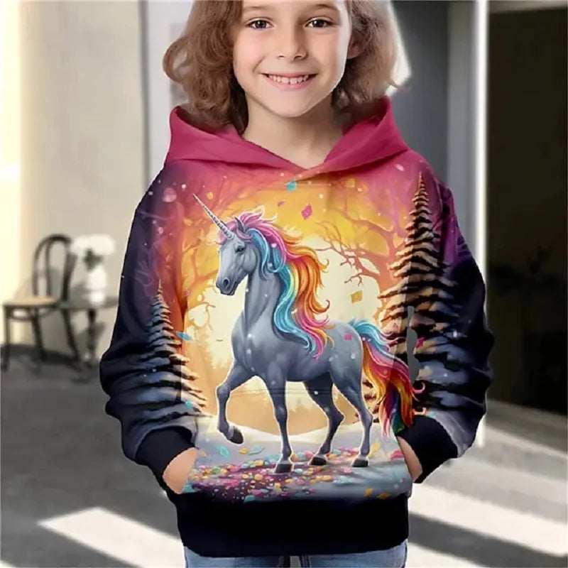 Magischer Einhorn-Hoodie für Kinder