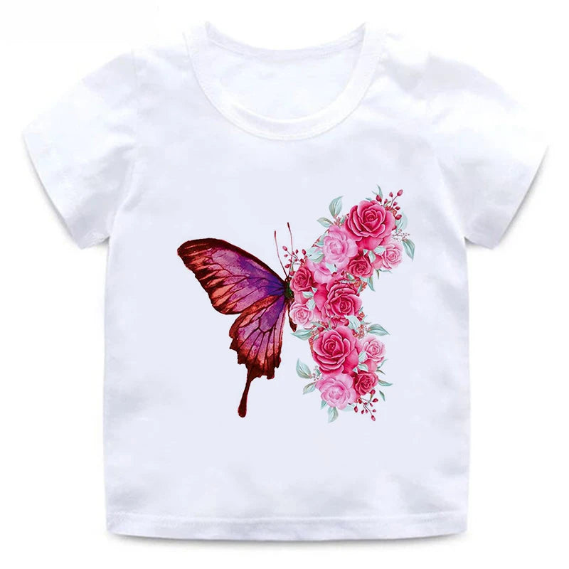 Kinder T-Shirts mit Schmetterlingsdesign