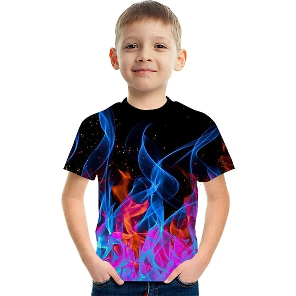 Coole Kinder-T-Shirts mit leuchtenden Designs