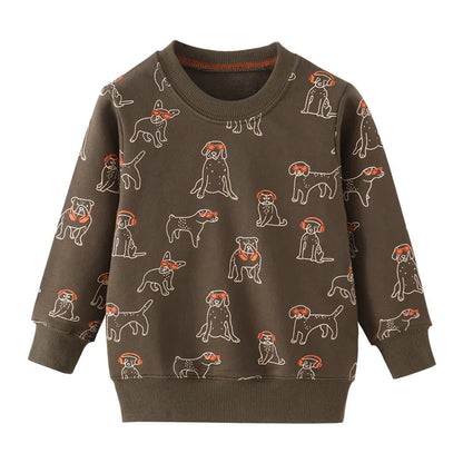 Kinder-Sweatshirts mit Dinosaurier-Designs