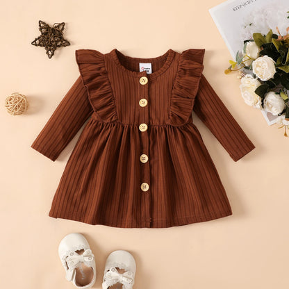 Baby-Kleid mit Rüschen und Knöpfen