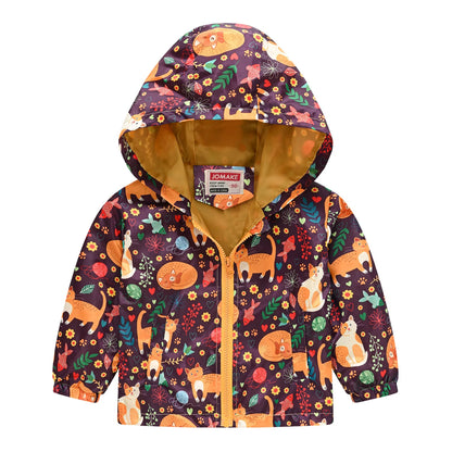 Regenjacke mit Kapuze für Jungen & Mädchen