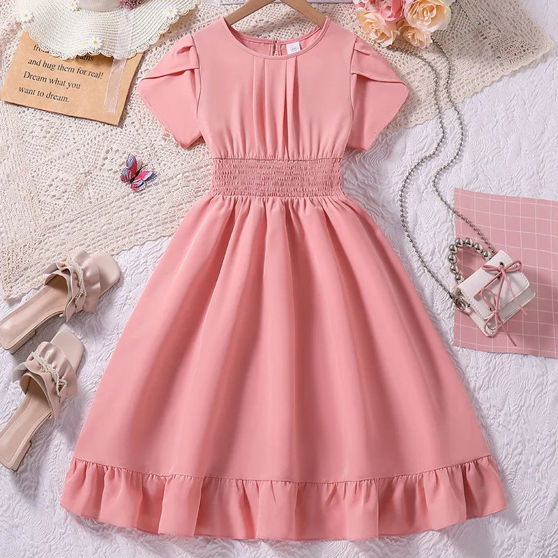 Sommerliches Mädchenkleid in Rosa – Perfekt für Alltag und besondere Anlässe