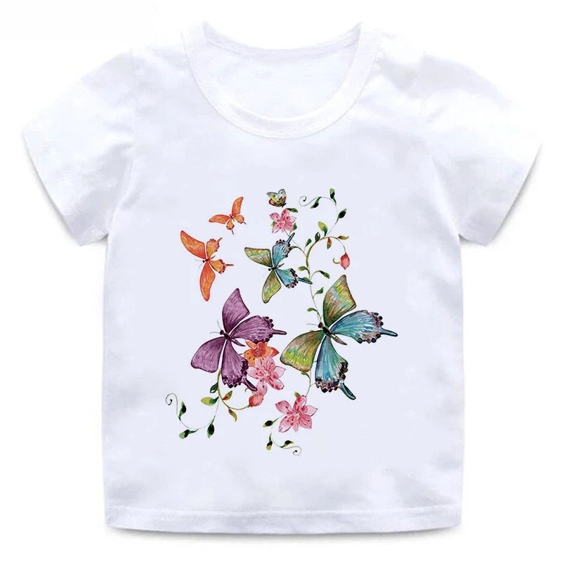 Kinder T-Shirts mit Schmetterlingsdesign