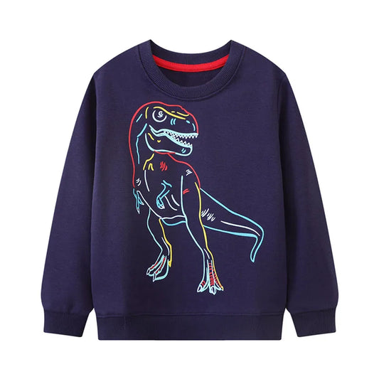 Kinder-Sweatshirt mit Dinosaurier-Print