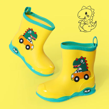 Kinder-Gummistiefel mit Dinosaurier-Motiv