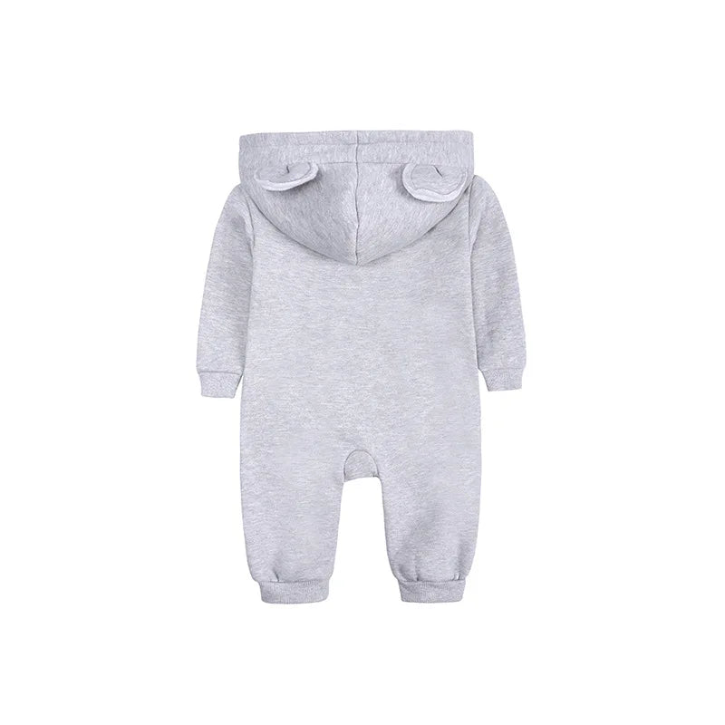 Baby-Overall mit Kapuze und Bärenohren